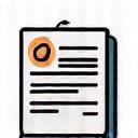 Icono de documento legal con un tick de aprobación.